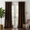 image:imageNICETOWN Sage Green Velvet Curtains amp Drapes  Blackout Thermal Insulating Soft Window Curtains for Bedroom Living Room Dining Sliding Glass Door W52 x L90 inches 2 PanelsBrown