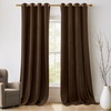 image:imageNICETOWN Sage Green Velvet Curtains amp Drapes  Blackout Thermal Insulating Soft Window Curtains for Bedroom Living Room Dining Sliding Glass Door W52 x L90 inches 2 PanelsBrown
