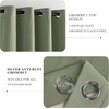 image:imageNICETOWN Sage Green Velvet Curtains amp Drapes  Blackout Thermal Insulating Soft Window Curtains for Bedroom Living Room Dining Sliding Glass Door W52 x L90 inches 2 Panels100 Blackout  Sage Green