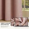 image:imageNICETOWN Sage Green Velvet Curtains amp Drapes  Blackout Thermal Insulating Soft Window Curtains for Bedroom Living Room Dining Sliding Glass Door W52 x L90 inches 2 Panels100 Blackout  Dusty Pink