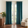 image:imageNICETOWN Sage Green Velvet Curtains amp Drapes  Blackout Thermal Insulating Soft Window Curtains for Bedroom Living Room Dining Sliding Glass Door W52 x L90 inches 2 PanelsTeal