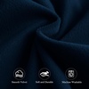 image:imageNICETOWN Sage Green Velvet Curtains amp Drapes  Blackout Thermal Insulating Soft Window Curtains for Bedroom Living Room Dining Sliding Glass Door W52 x L90 inches 2 Panels100 Blackout  Navy Blue