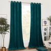 image:imageNICETOWN Sage Green Velvet Curtains amp Drapes  Blackout Thermal Insulating Soft Window Curtains for Bedroom Living Room Dining Sliding Glass Door W52 x L90 inches 2 PanelsTeal