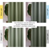 image:imageNICETOWN Sage Green Velvet Curtains amp Drapes  Blackout Thermal Insulating Soft Window Curtains for Bedroom Living Room Dining Sliding Glass Door W52 x L90 inches 2 PanelsSage Green