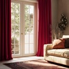 image:imageNICETOWN Sage Green Velvet Curtains amp Drapes  Blackout Thermal Insulating Soft Window Curtains for Bedroom Living Room Dining Sliding Glass Door W52 x L90 inches 2 PanelsRed