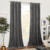 image:imageNICETOWN Sage Green Velvet Curtains amp Drapes  Blackout Thermal Insulating Soft Window Curtains for Bedroom Living Room Dining Sliding Glass Door W52 x L90 inches 2 PanelsGrey