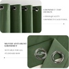 image:imageNICETOWN Sage Green Velvet Curtains amp Drapes  Blackout Thermal Insulating Soft Window Curtains for Bedroom Living Room Dining Sliding Glass Door W52 x L90 inches 2 Panels100 Blackout  Olive Green