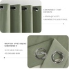 image:imageNICETOWN Sage Green Velvet Curtains amp Drapes  Blackout Thermal Insulating Soft Window Curtains for Bedroom Living Room Dining Sliding Glass Door W52 x L90 inches 2 Panels100 Blackout  Sage Green