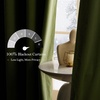 image:imageNICETOWN Sage Green Velvet Curtains amp Drapes  Blackout Thermal Insulating Soft Window Curtains for Bedroom Living Room Dining Sliding Glass Door W52 x L90 inches 2 Panels100 Blackout  Moss Green