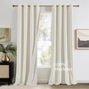 image:imageNICETOWN Sage Green Velvet Curtains amp Drapes  Blackout Thermal Insulating Soft Window Curtains for Bedroom Living Room Dining Sliding Glass Door W52 x L90 inches 2 Panels100 Blackout  Cream Ivory