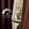 image:imageNICETOWN Sage Green Velvet Curtains amp Drapes  Blackout Thermal Insulating Soft Window Curtains for Bedroom Living Room Dining Sliding Glass Door W52 x L90 inches 2 Panels100 Blackout  Dusty Pink