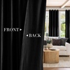 image:imageNICETOWN Sage Green Velvet Curtains amp Drapes  Blackout Thermal Insulating Soft Window Curtains for Bedroom Living Room Dining Sliding Glass Door W52 x L90 inches 2 PanelsOnyx