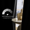 image:imageNICETOWN Sage Green Velvet Curtains amp Drapes  Blackout Thermal Insulating Soft Window Curtains for Bedroom Living Room Dining Sliding Glass Door W52 x L90 inches 2 Panels100 Blackout  Black