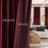 image:imageNICETOWN Sage Green Velvet Curtains amp Drapes  Blackout Thermal Insulating Soft Window Curtains for Bedroom Living Room Dining Sliding Glass Door W52 x L90 inches 2 PanelsDeep Red
