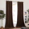 image:imageNICETOWN Sage Green Velvet Curtains amp Drapes  Blackout Thermal Insulating Soft Window Curtains for Bedroom Living Room Dining Sliding Glass Door W52 x L90 inches 2 PanelsBrown