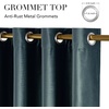 image:imageNICETOWN Sage Green Velvet Curtains amp Drapes  Blackout Thermal Insulating Soft Window Curtains for Bedroom Living Room Dining Sliding Glass Door W52 x L90 inches 2 PanelsSlate Blue