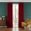 image:imageNICETOWN Sage Green Velvet Curtains amp Drapes  Blackout Thermal Insulating Soft Window Curtains for Bedroom Living Room Dining Sliding Glass Door W52 x L90 inches 2 PanelsRed
