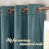 image:imageNICETOWN Sage Green Velvet Curtains amp Drapes  Blackout Thermal Insulating Soft Window Curtains for Bedroom Living Room Dining Sliding Glass Door W52 x L90 inches 2 PanelsGreyish Blue
