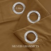 image:imageNICETOWN Sage Green Velvet Curtains amp Drapes  Blackout Thermal Insulating Soft Window Curtains for Bedroom Living Room Dining Sliding Glass Door W52 x L90 inches 2 PanelsGolden Brown
