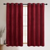 image:imageNICETOWN Sage Green Velvet Curtains amp Drapes  Blackout Thermal Insulating Soft Window Curtains for Bedroom Living Room Dining Sliding Glass Door W52 x L90 inches 2 PanelsRed