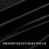 image:imageNICETOWN Sage Green Velvet Curtains amp Drapes  Blackout Thermal Insulating Soft Window Curtains for Bedroom Living Room Dining Sliding Glass Door W52 x L90 inches 2 PanelsBlack