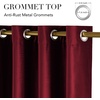 image:imageNICETOWN Sage Green Velvet Curtains amp Drapes  Blackout Thermal Insulating Soft Window Curtains for Bedroom Living Room Dining Sliding Glass Door W52 x L90 inches 2 PanelsDeep Red
