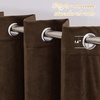 image:imageNICETOWN Sage Green Velvet Curtains amp Drapes  Blackout Thermal Insulating Soft Window Curtains for Bedroom Living Room Dining Sliding Glass Door W52 x L90 inches 2 PanelsBrown