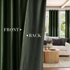 image:imageNICETOWN Sage Green Velvet Curtains amp Drapes  Blackout Thermal Insulating Soft Window Curtains for Bedroom Living Room Dining Sliding Glass Door W52 x L90 inches 2 PanelsOlive Green