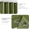 image:imageNICETOWN Sage Green Velvet Curtains amp Drapes  Blackout Thermal Insulating Soft Window Curtains for Bedroom Living Room Dining Sliding Glass Door W52 x L90 inches 2 Panels100 Blackout  Moss Green