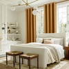 image:imageNICETOWN Sage Green Velvet Curtains amp Drapes  Blackout Thermal Insulating Soft Window Curtains for Bedroom Living Room Dining Sliding Glass Door W52 x L90 inches 2 PanelsGold Brown