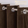 image:imageNICETOWN Sage Green Velvet Curtains amp Drapes  Blackout Thermal Insulating Soft Window Curtains for Bedroom Living Room Dining Sliding Glass Door W52 x L90 inches 2 PanelsBrown