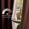 image:imageNICETOWN Sage Green Velvet Curtains amp Drapes  Blackout Thermal Insulating Soft Window Curtains for Bedroom Living Room Dining Sliding Glass Door W52 x L90 inches 2 Panels100 Blackout  Dusty Pink