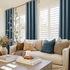 image:imageNICETOWN Sage Green Velvet Curtains amp Drapes  Blackout Thermal Insulating Soft Window Curtains for Bedroom Living Room Dining Sliding Glass Door W52 x L90 inches 2 PanelsStone Blue
