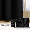 image:imageNICETOWN Sage Green Velvet Curtains amp Drapes  Blackout Thermal Insulating Soft Window Curtains for Bedroom Living Room Dining Sliding Glass Door W52 x L90 inches 2 Panels100 Blackout  Black