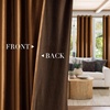image:imageNICETOWN Sage Green Velvet Curtains amp Drapes  Blackout Thermal Insulating Soft Window Curtains for Bedroom Living Room Dining Sliding Glass Door W52 x L90 inches 2 PanelsBronze