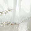 image:imageNICETOWN White Sheer Curtains 80 inches Long for Living Room 34 W Semi Privacy Drapes Grommet Window Treatment Light Filtering Drapes for Home Office BedroomPure White