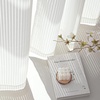 image:imageNICETOWN White Sheer Curtains 80 inches Long for Living Room 34 W Semi Privacy Drapes Grommet Window Treatment Light Filtering Drapes for Home Office BedroomPure White