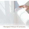 image:imageNICETOWN White Sheer Curtains 80 inches Long for Living Room 34 W Semi Privacy Drapes Grommet Window Treatment Light Filtering Drapes for Home Office BedroomWhite