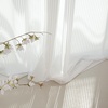 image:imageNICETOWN White Sheer Curtains 80 inches Long for Living Room 34 W Semi Privacy Drapes Grommet Window Treatment Light Filtering Drapes for Home Office BedroomWhite