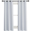 image:imageNICETOWN Room Darkening Window Treatment Curtain Cloud Grey Single Panel 34 by 72 Energy Smart Thermal Insulated Block Out Sunlight Shade amp Blind for Bedroom with Grommet Ring Top
