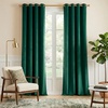 image:imageNICETOWN Sage Green Velvet Curtains amp Drapes  Blackout Thermal Insulating Soft Window Curtains for Bedroom Living Room Dining Sliding Glass Door W52 x L90 inches 2 PanelsEmerald Green