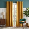 image:imageNICETOWN Sage Green Velvet Curtains amp Drapes  Blackout Thermal Insulating Soft Window Curtains for Bedroom Living Room Dining Sliding Glass Door W52 x L90 inches 2 PanelsGold Brown