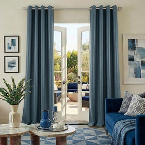 image:imageNICETOWN Sage Green Velvet Curtains amp Drapes  Blackout Thermal Insulating Soft Window Curtains for Bedroom Living Room Dining Sliding Glass Door W52 x L90 inches 2 PanelsSlate Blue