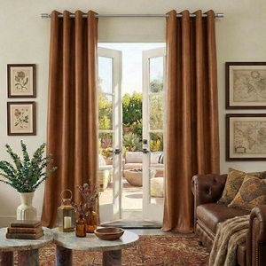 image:imageNICETOWN Sage Green Velvet Curtains amp Drapes  Blackout Thermal Insulating Soft Window Curtains for Bedroom Living Room Dining Sliding Glass Door W52 x L90 inches 2 PanelsBronze