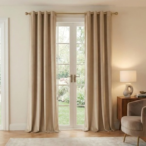image:imageNICETOWN Sage Green Velvet Curtains amp Drapes  Blackout Thermal Insulating Soft Window Curtains for Bedroom Living Room Dining Sliding Glass Door W52 x L90 inches 2 PanelsBeige