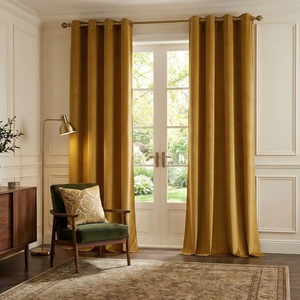 image:imageNICETOWN Sage Green Velvet Curtains amp Drapes  Blackout Thermal Insulating Soft Window Curtains for Bedroom Living Room Dining Sliding Glass Door W52 x L90 inches 2 PanelsGolden Brown