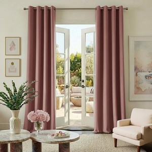 image:imageNICETOWN Sage Green Velvet Curtains amp Drapes  Blackout Thermal Insulating Soft Window Curtains for Bedroom Living Room Dining Sliding Glass Door W52 x L90 inches 2 PanelsDusty Rose Pink