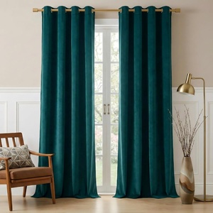 image:imageNICETOWN Sage Green Velvet Curtains amp Drapes  Blackout Thermal Insulating Soft Window Curtains for Bedroom Living Room Dining Sliding Glass Door W52 x L90 inches 2 PanelsGreyish Blue