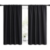 image:imageNICETOWN Black Out Curtain Panels for Kitchen  Energy Smart Decoration Thermal Insulating Blackout DrapesDraperies for Small Window 2 Panels 42 inches Wide by 54 inches Long