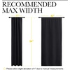 image:imageNICETOWN Black Out Curtain Panels for Kitchen  Energy Smart Decoration Thermal Insulating Blackout DrapesDraperies for Small Window 2 Panels 42 inches Wide by 54 inches Long